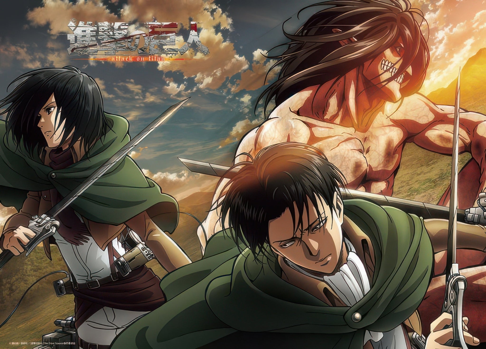 beverly-66-226-attack-on-titan-eren-titan,-levi,-mikasa-600-pieces-jigsaw-puzzle