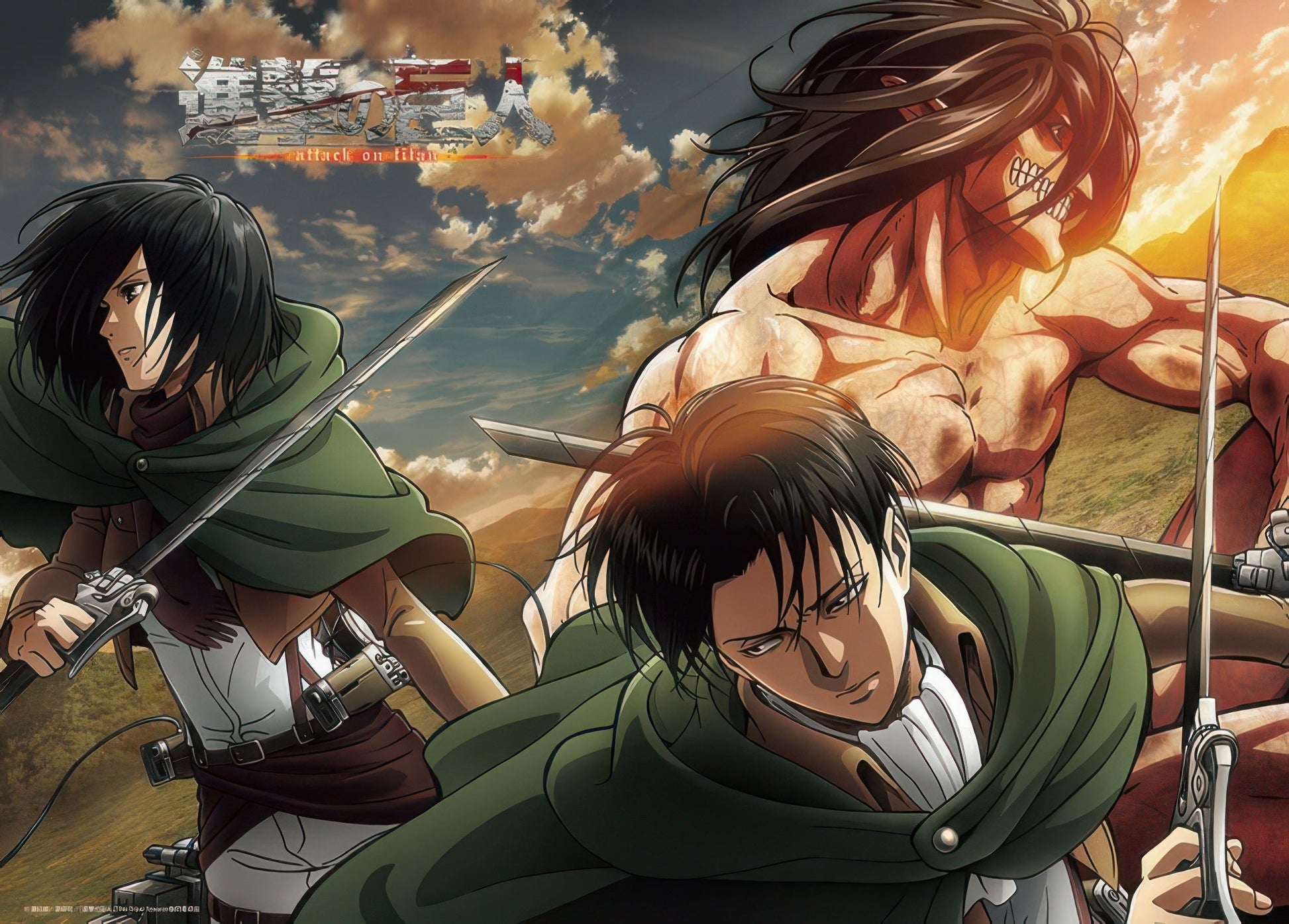 beverly-66-226-attack-on-titan-eren-titan,-levi,-mikasa-600-pieces-jigsaw-puzzle