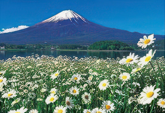 Beverly 73-167　Scenery • Mount Fuji and Lakeside Flowers　300 Pieces Jigsaw Puzzle