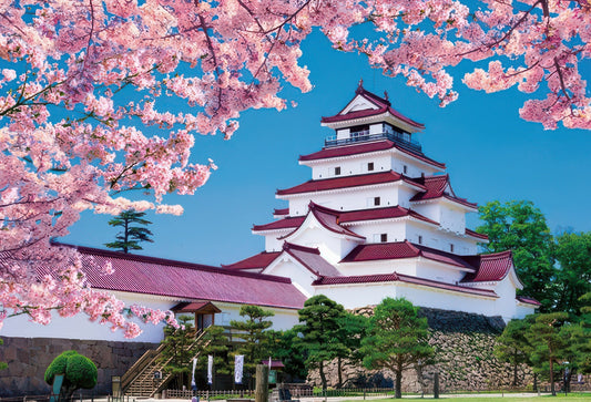 Beverly 73-189　Scenery • Colorful Cherry Blossoms at Tsuruga Castle　300 Pieces Jigsaw Puzzle