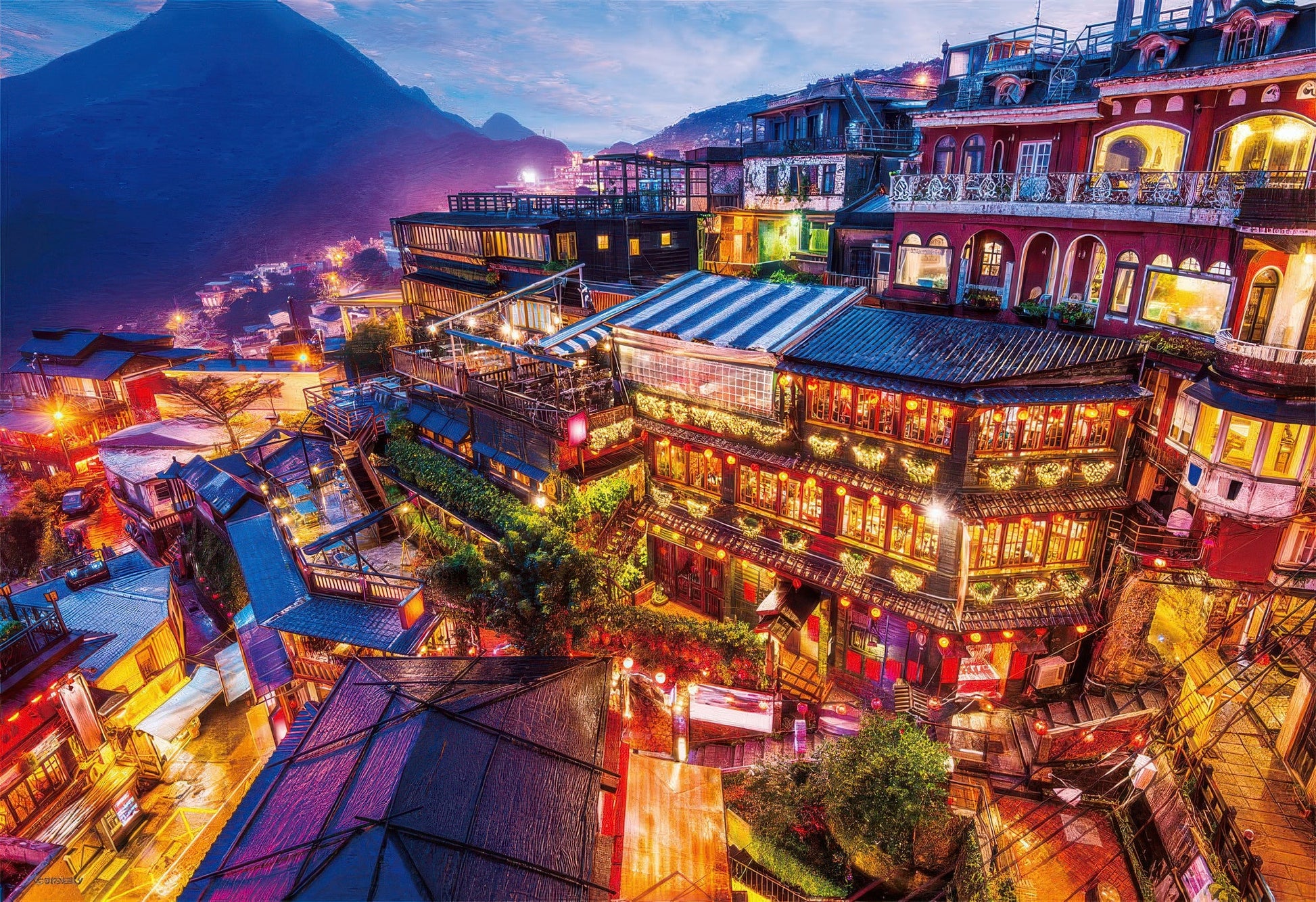 beverly-83-086-jiufen-with-glowing-lights-300-pieces-jigsaw-puzzle