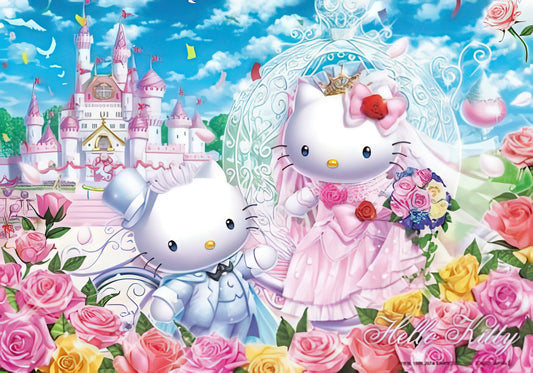 Beverly 88-002　Hello Kitty • Castle Wedding　500 Pieces Jigsaw Puzzle