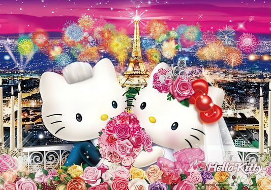 Beverly 88-003　Hello Kitty • Wedding in Paris　500 Pieces Jigsaw Puzzle