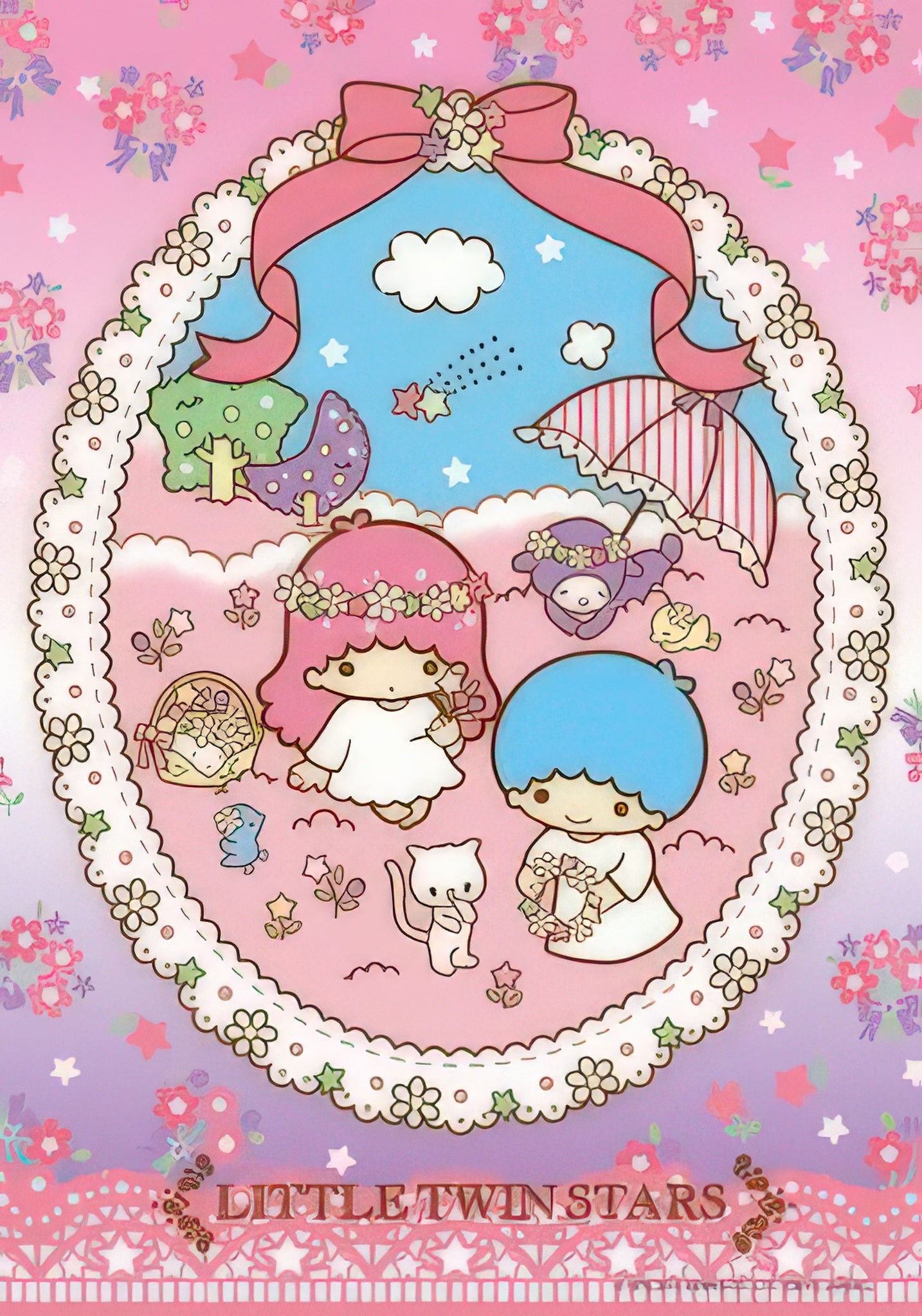 beverly-88-005-sanrio-characters-kiki-&-lala's-starry-sky-picnic-88-pieces-kids-puzzle