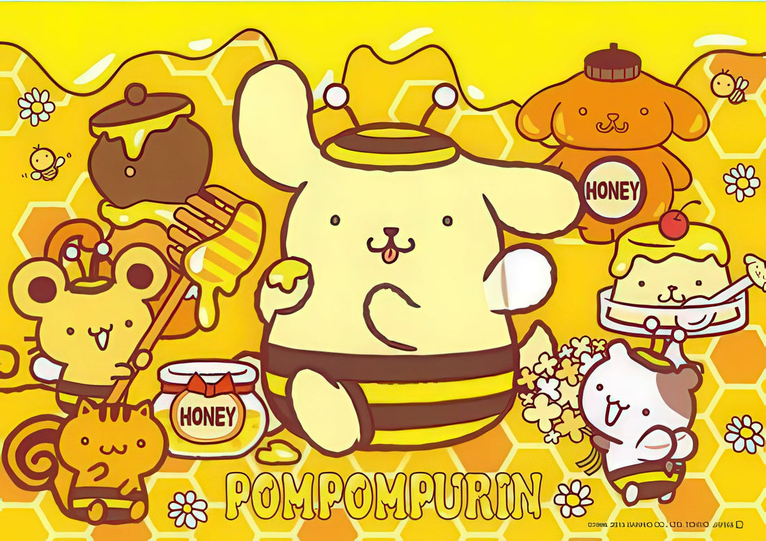 beverly-88-007-pompompurin-s-honey-bee-88-pieces-jigsaw-puzzle