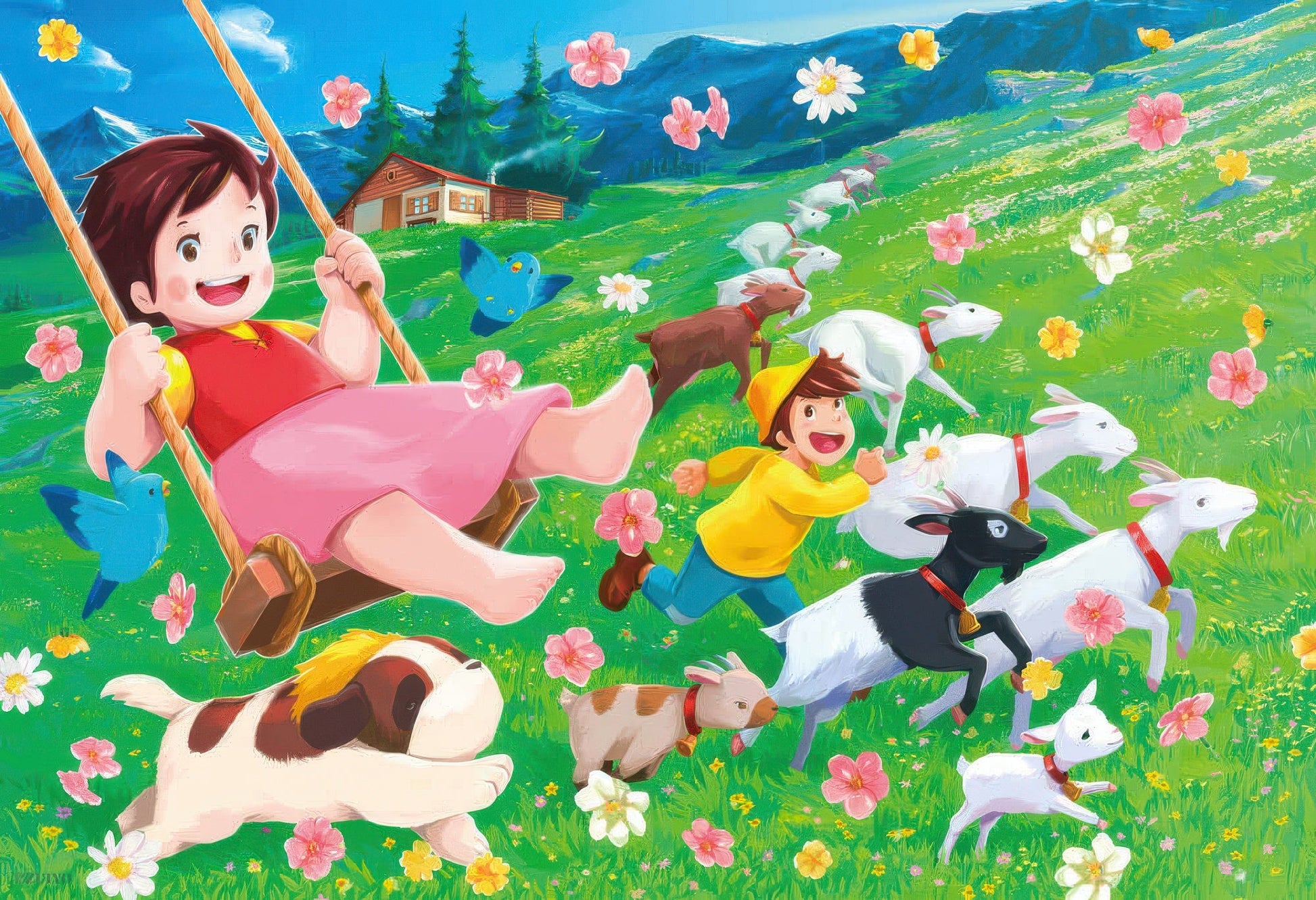 beverly-93-143-heidi,-girl-of-the-alps-heidi's-swing-300-pieces-jigsaw-puzzle