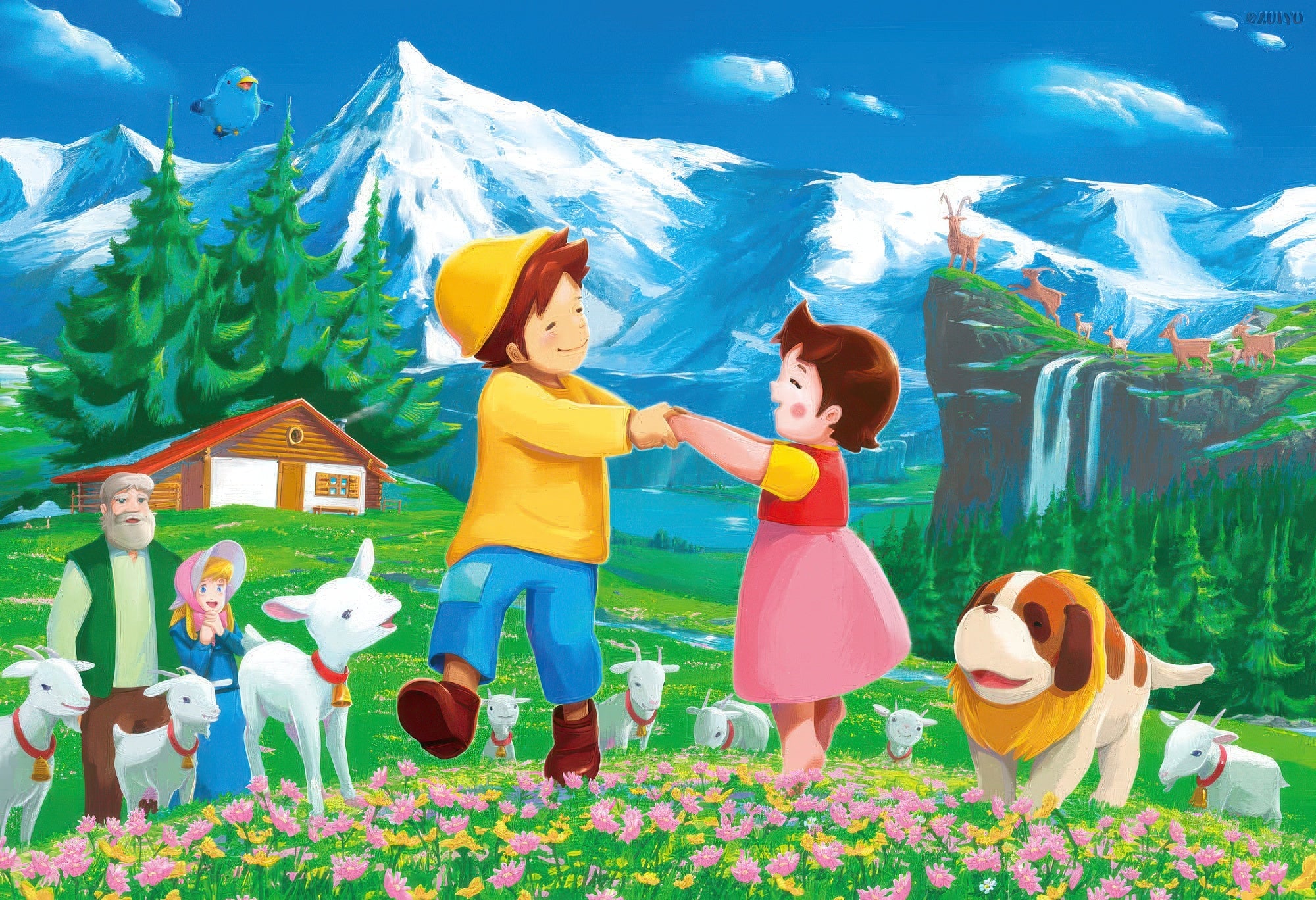 beverly-93-144-heidi,-girl-of-the-alps-let's-dance-together-300-pieces-jigsaw-puzzle