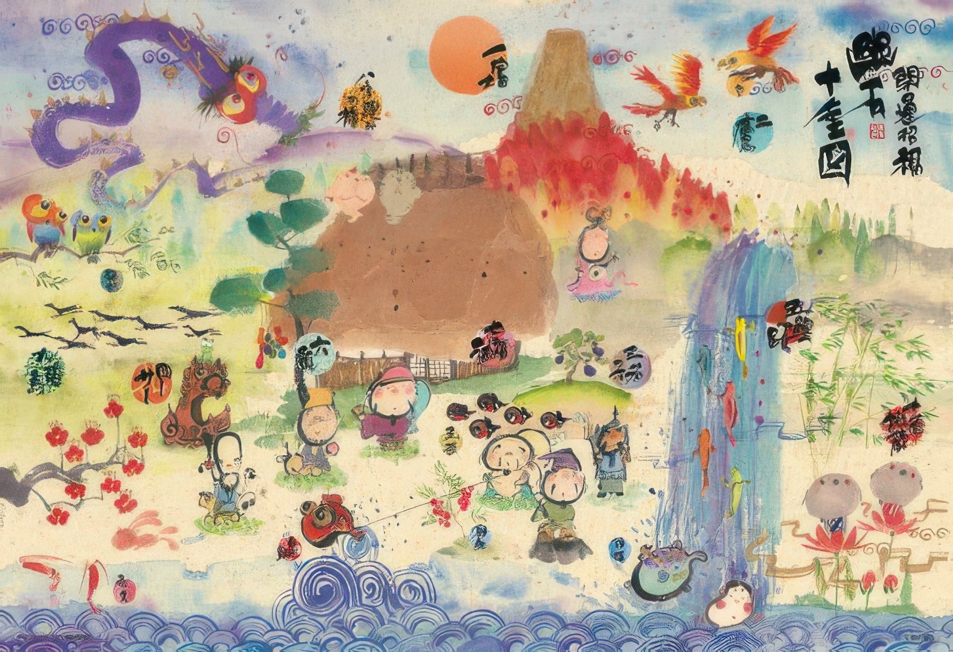 beverly-93-159-auspicious-fortune-ten-virtues-painting-300-pieces-jigsaw-puzzle