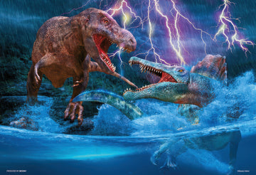 beverly-93-164-fierce-attack-from-underwater-tyrannosaurus-vs-spinosaurus-300-pieces-jigsaw-puzzle