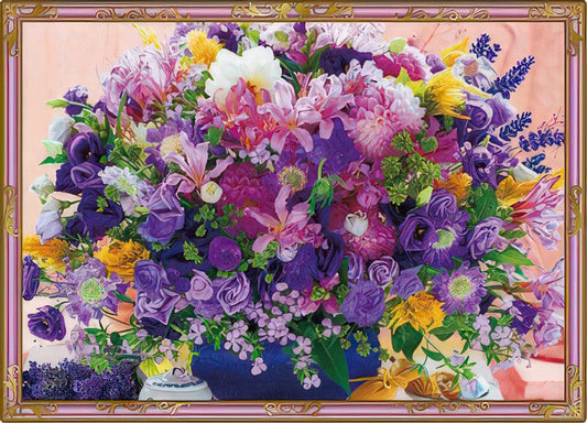 Beverly CJP-012　Flower • Lavender, Color of Happiness　165 Pieces Crystal Jigsaw Puzzle