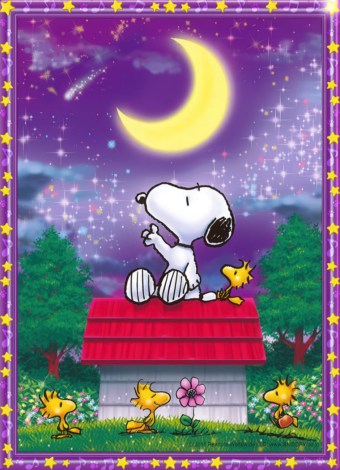 beverly-cjp-038-peanuts-wish-upon-a-night-sky-165-pieces-crystal-jigsaw-puzzle