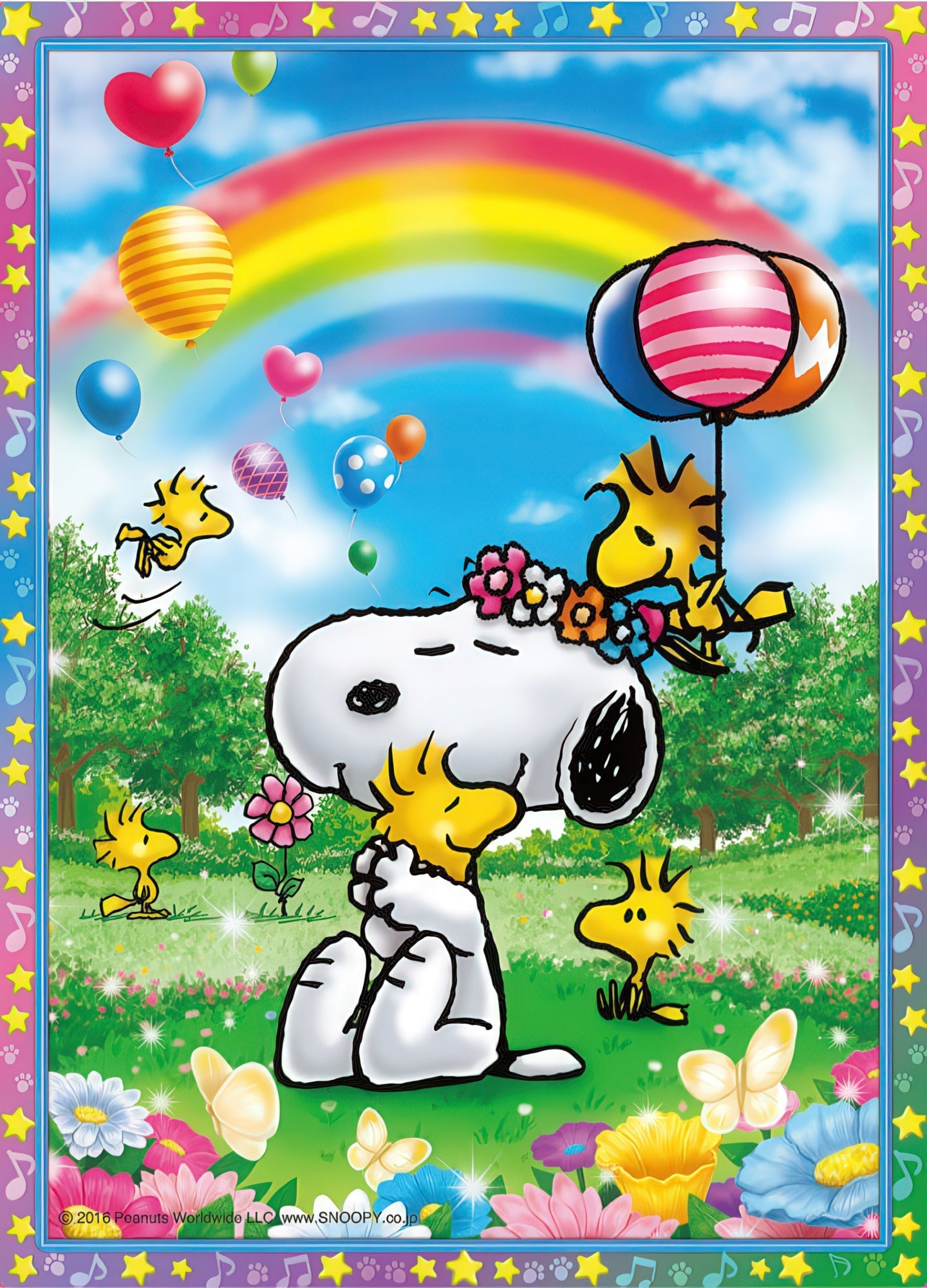 beverly-cjp-044-peanuts-rainbow-park-165-pieces-crystal-jigsaw-puzzle