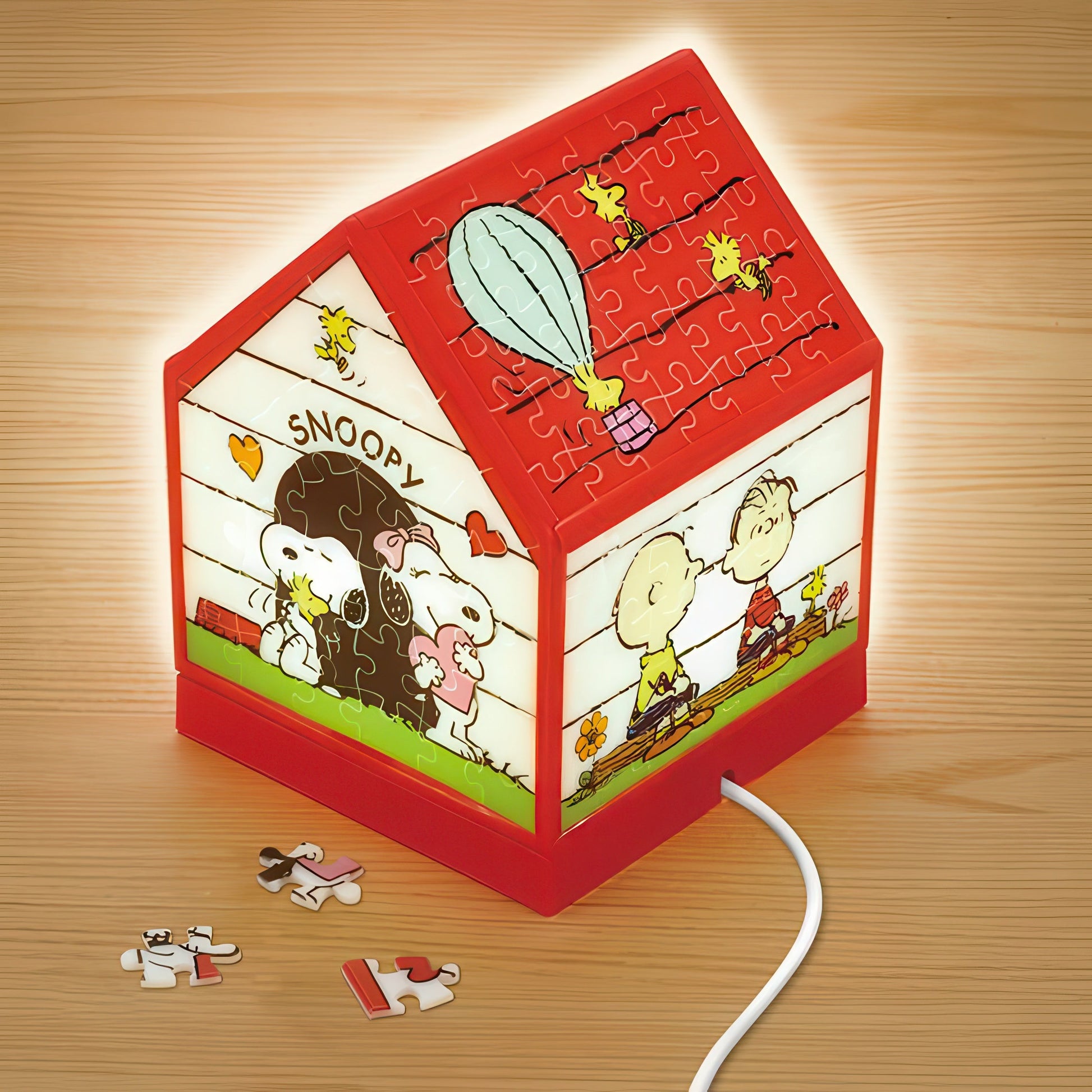beverly-cjp-046-puzzle-light-snoopy's-house-208-pieces-lamp-puzzle