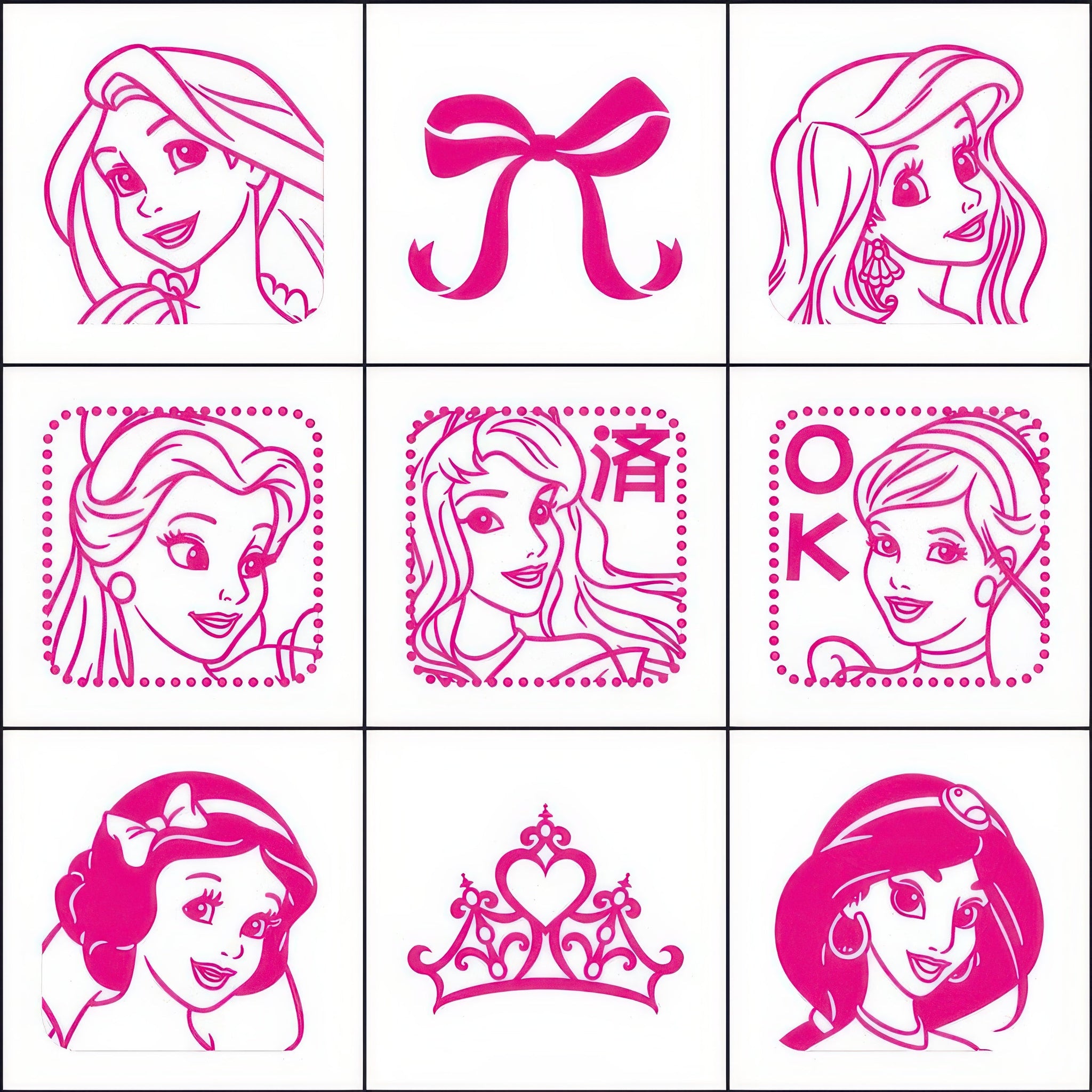 beverly-ck9-052-stamp-disney-princess-misc-goods