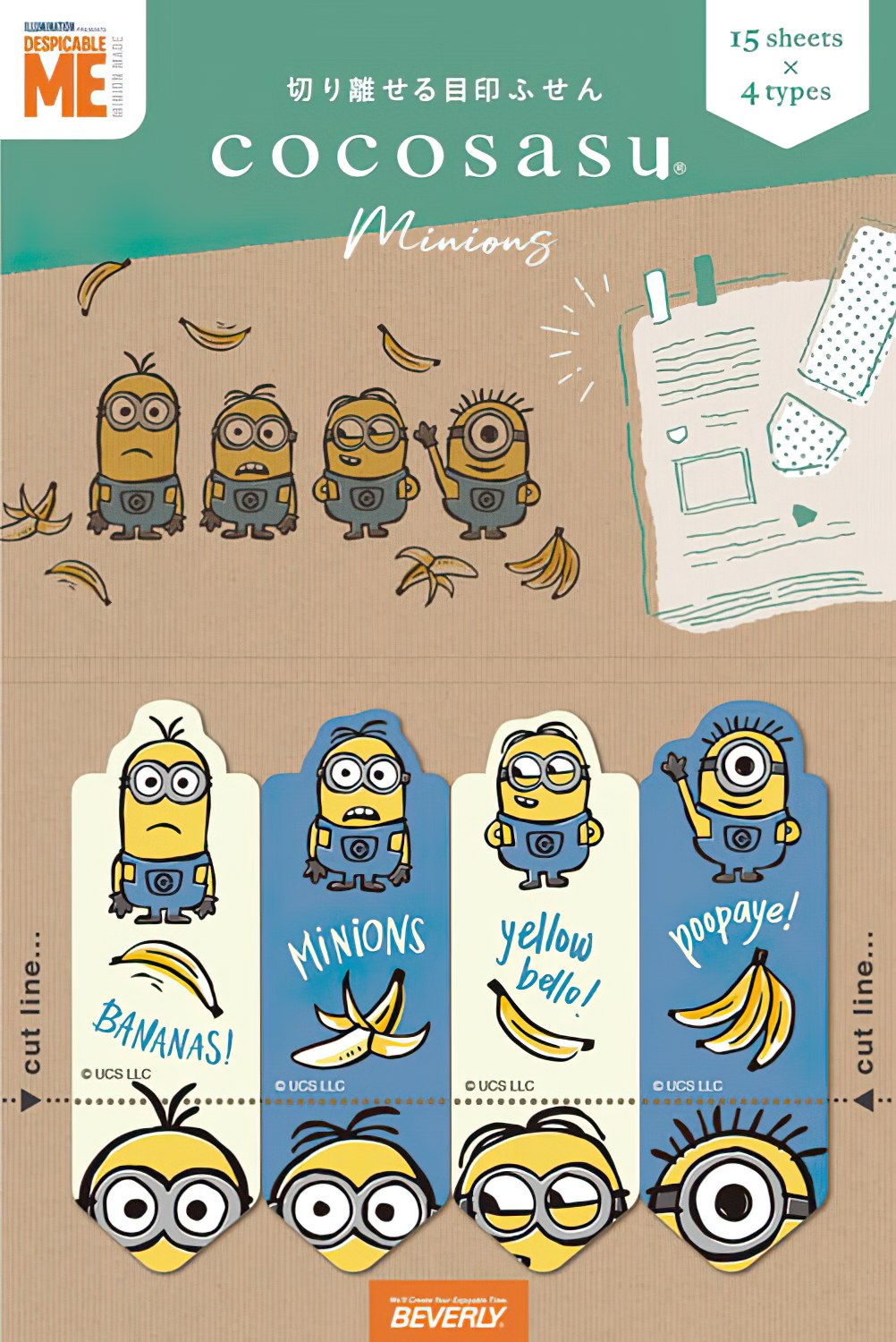 Beverly • Page Marker Minions Colourful　Stationery