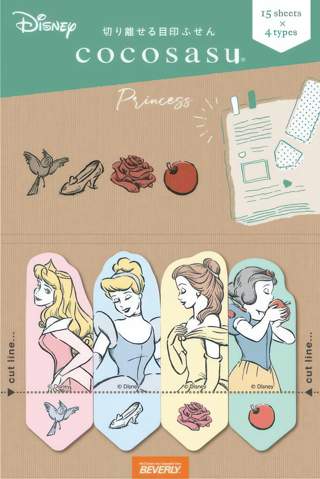 beverly-cs-149-disney-princess-page-marker-princess-pastel-misc-goods