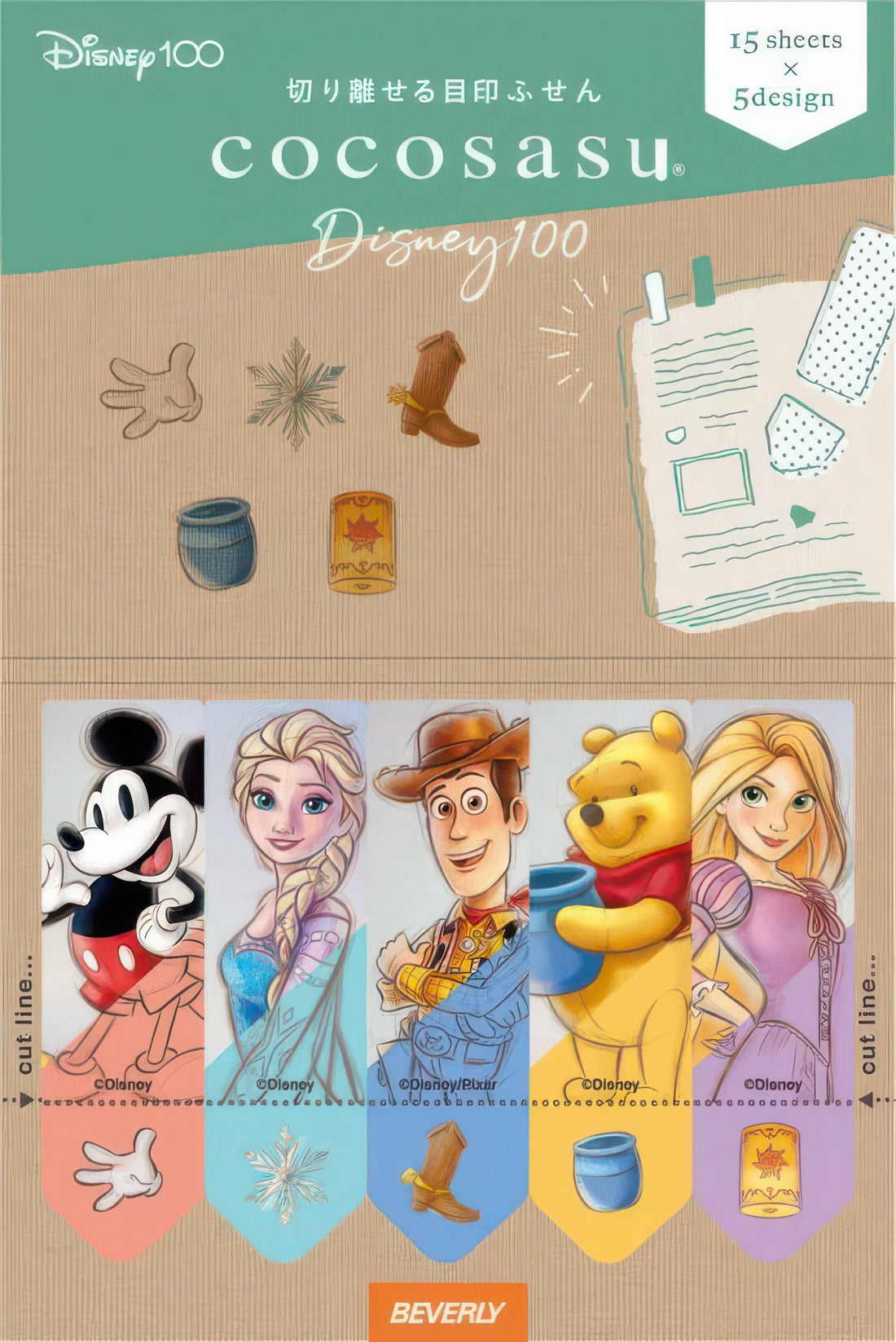 beverly-cs-182-disney-pixar-page-marker-disney-100-sketch-misc-goods