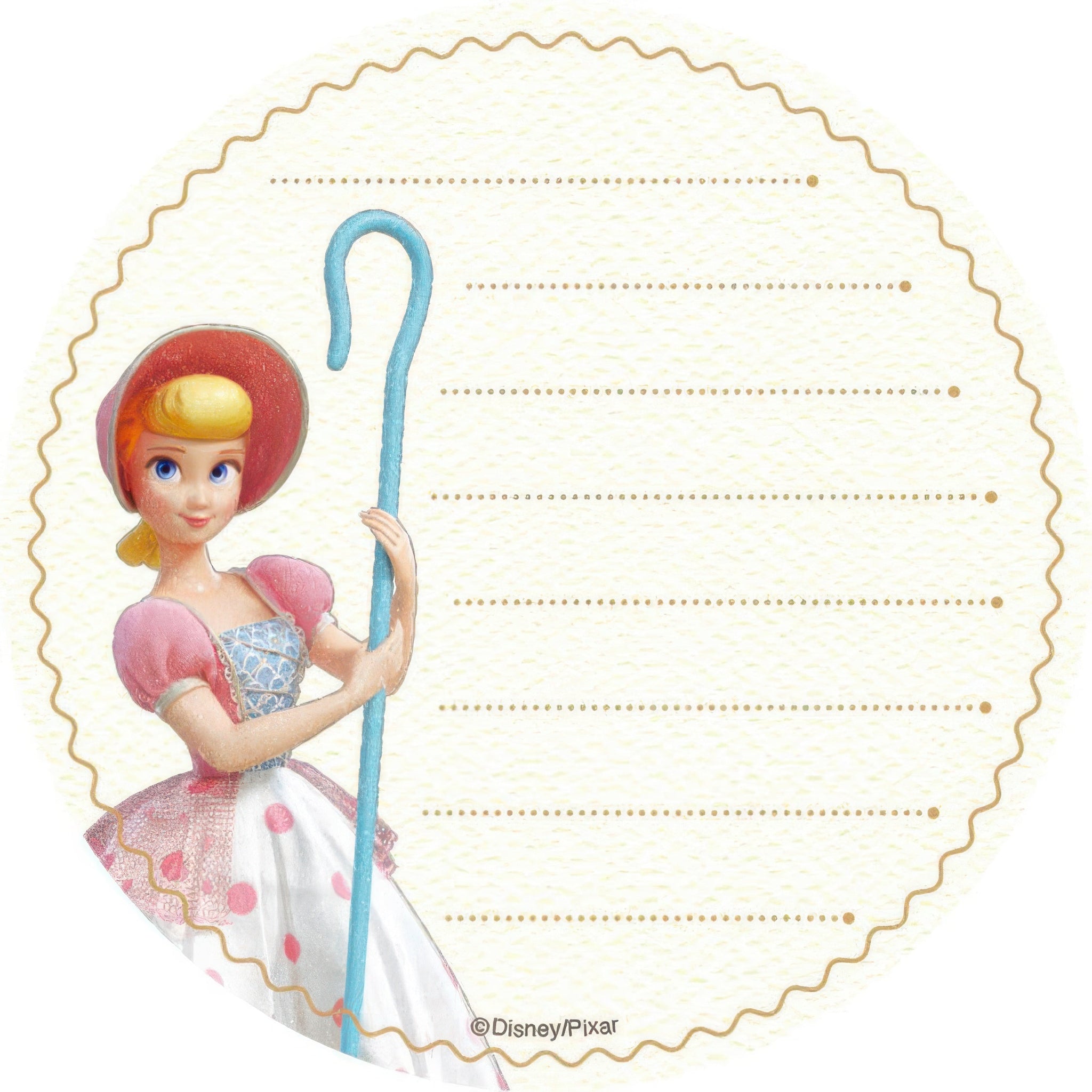 beverly-fk-012-sticky-note-round-toy-story-bo-peep-misc-goods