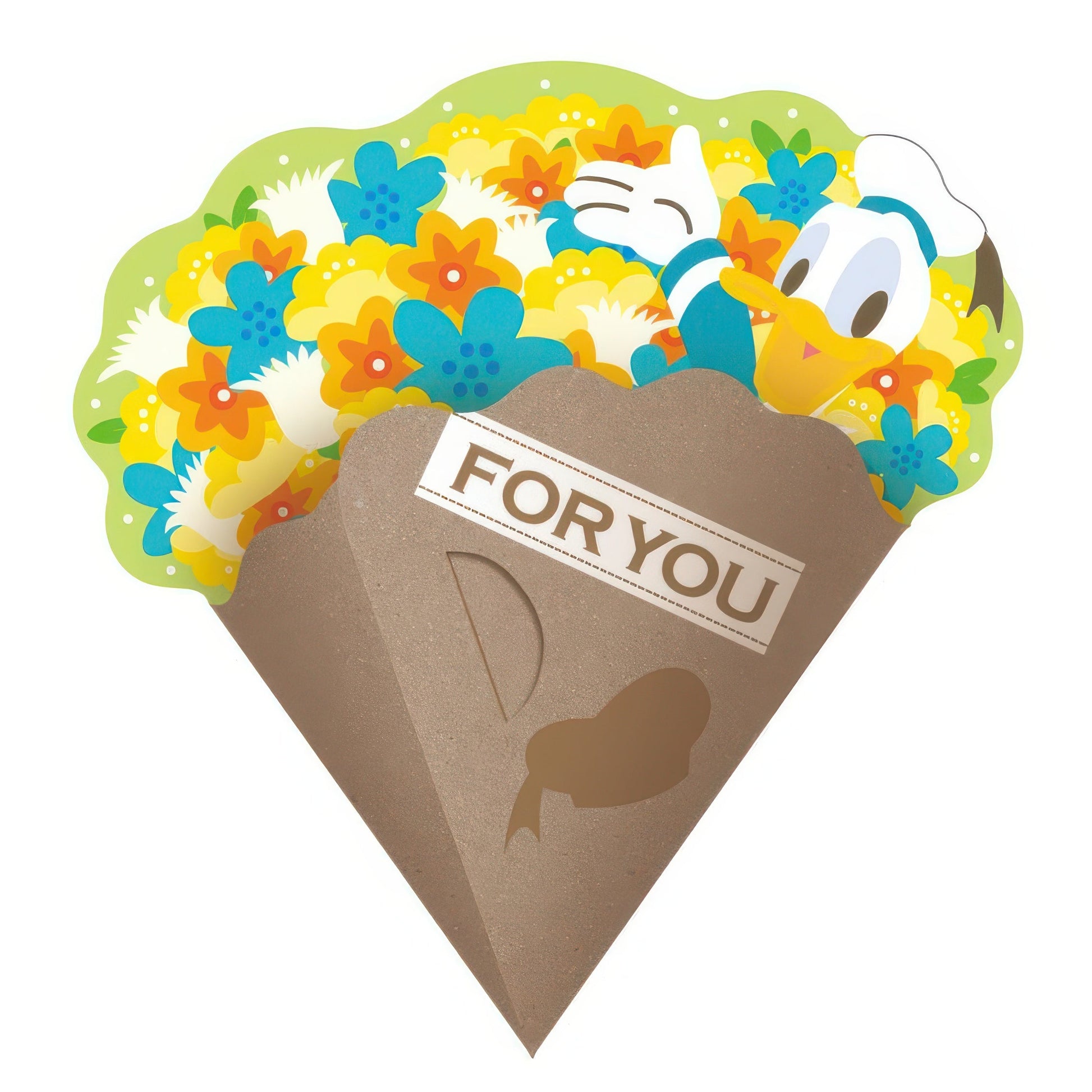 beverly-fs-049-donald-duck-sticky-note-square-bouquet-donald-misc-goods