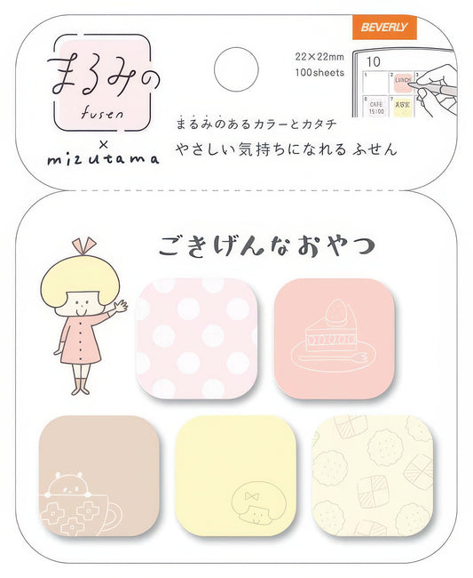 Beverly FS-106　Mizutama • Sticky Note Square / Happy Snack (S)　Misc Goods