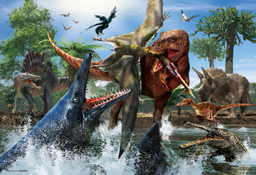 Beverly • Creature • Tyrannosaurus vs. Mosasaurus　150 PCS　Jigsaw Puzzle