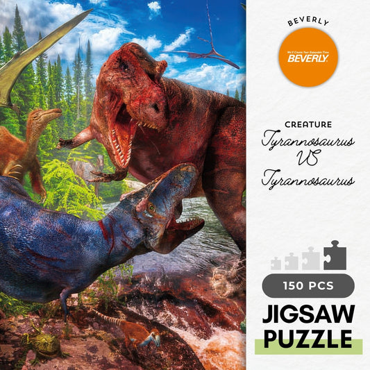 Beverly L74-183　Dinosaur • Tyrannosaurus VS Tyrannosaurus　150 Pieces Jigsaw Puzzle