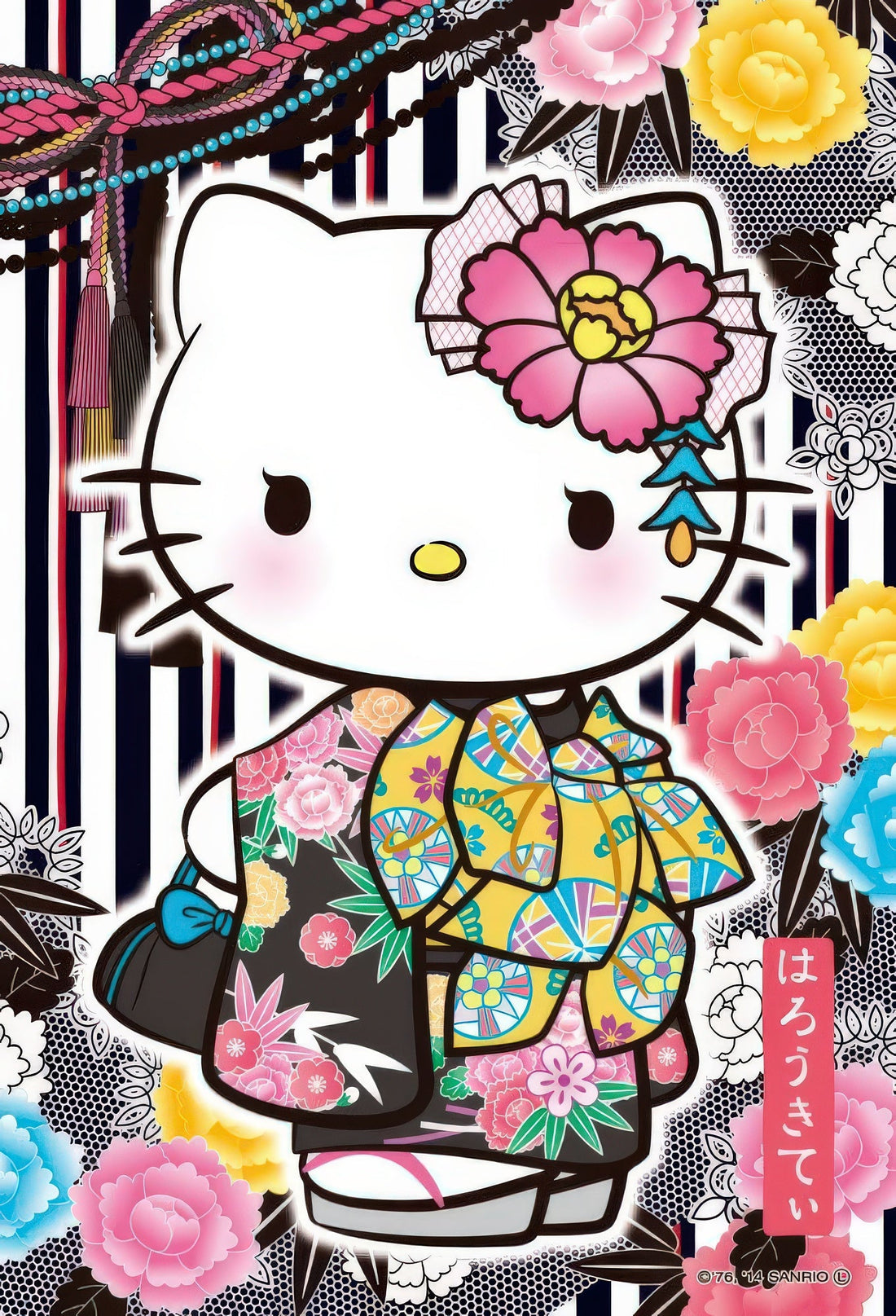 beverly-m108-166-hello-kitty-kimono-girl-108-pieces-jigsaw-puzzle