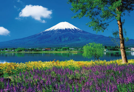 Beverly M71-839　Scenery • Mount Fuji and Lakeside Lavender in Bloom　1000 Pieces Jigsaw Puzzle