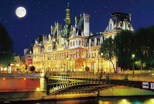 Beverly M71-844　Scenery • Paris City Hall Under the Starry Sky　1000 Pieces Jigsaw Puzzle