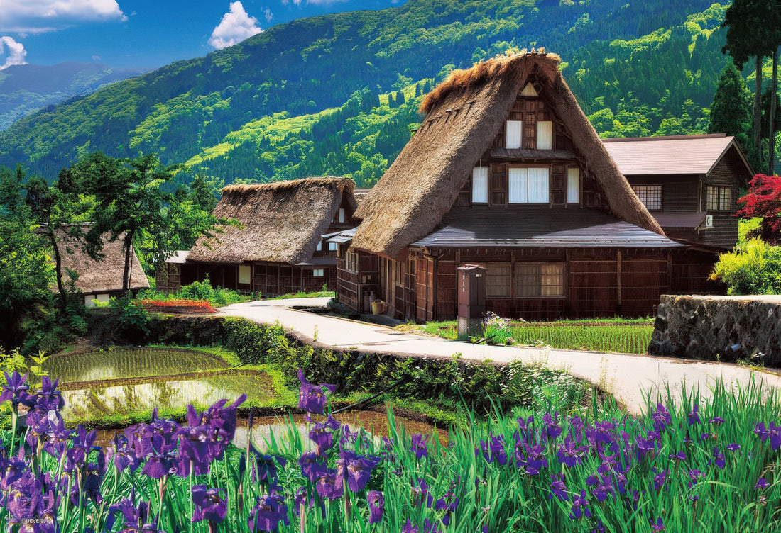 beverly-m71-855-scenery-flower-architecture-gokayama-1000-pieces-jigsaw-puzzle