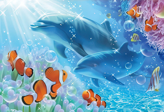 Beverly M81-522　Animal • Aqua Friends　1000 Pieces Jigsaw Puzzle