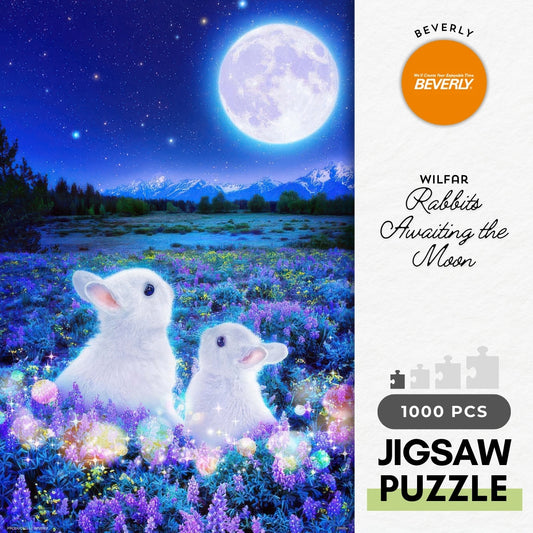 Beverly M81-559　Animal • Rabbits Awaiting the Moon　1000 Pieces Jigsaw Puzzle