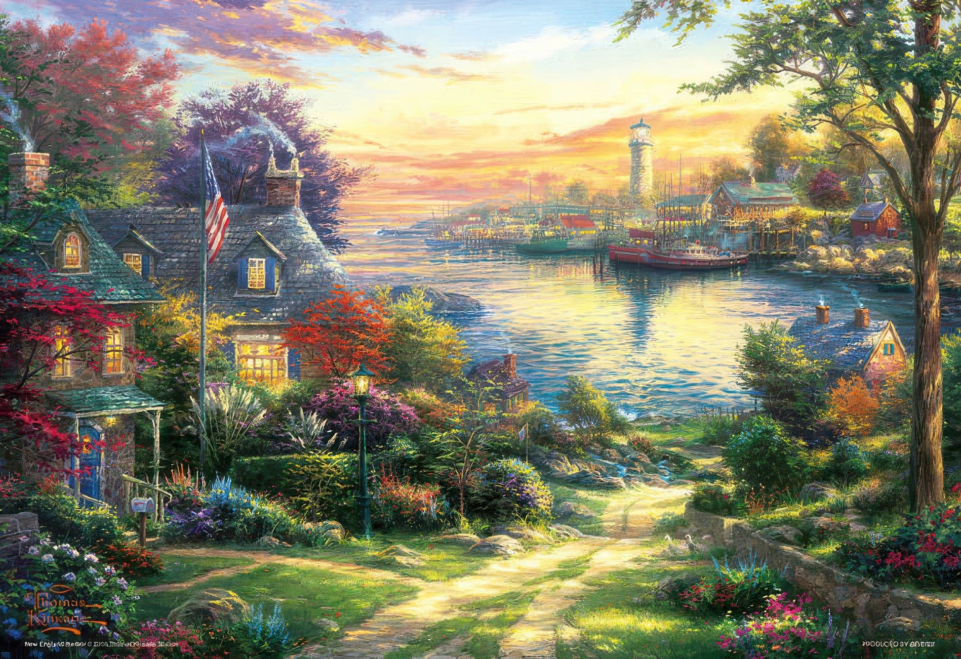 beverly-m81-579-illustration-new-england-harbor-1000-pieces-jigsaw-puzzle