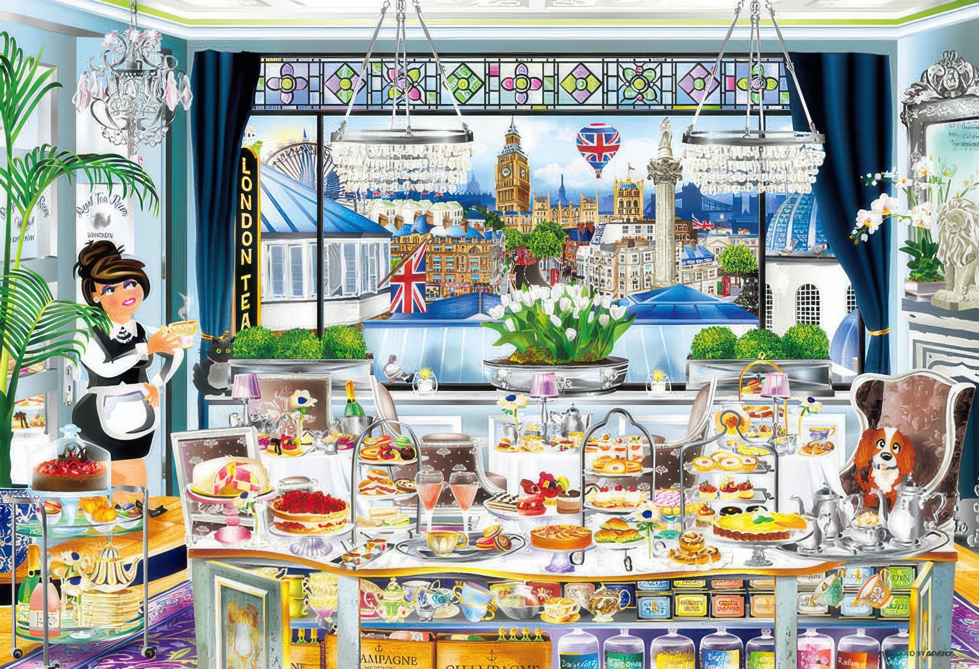 beverly-m81-594-illustration-london-tea-party-1000-pieces-jigsaw-puzzle