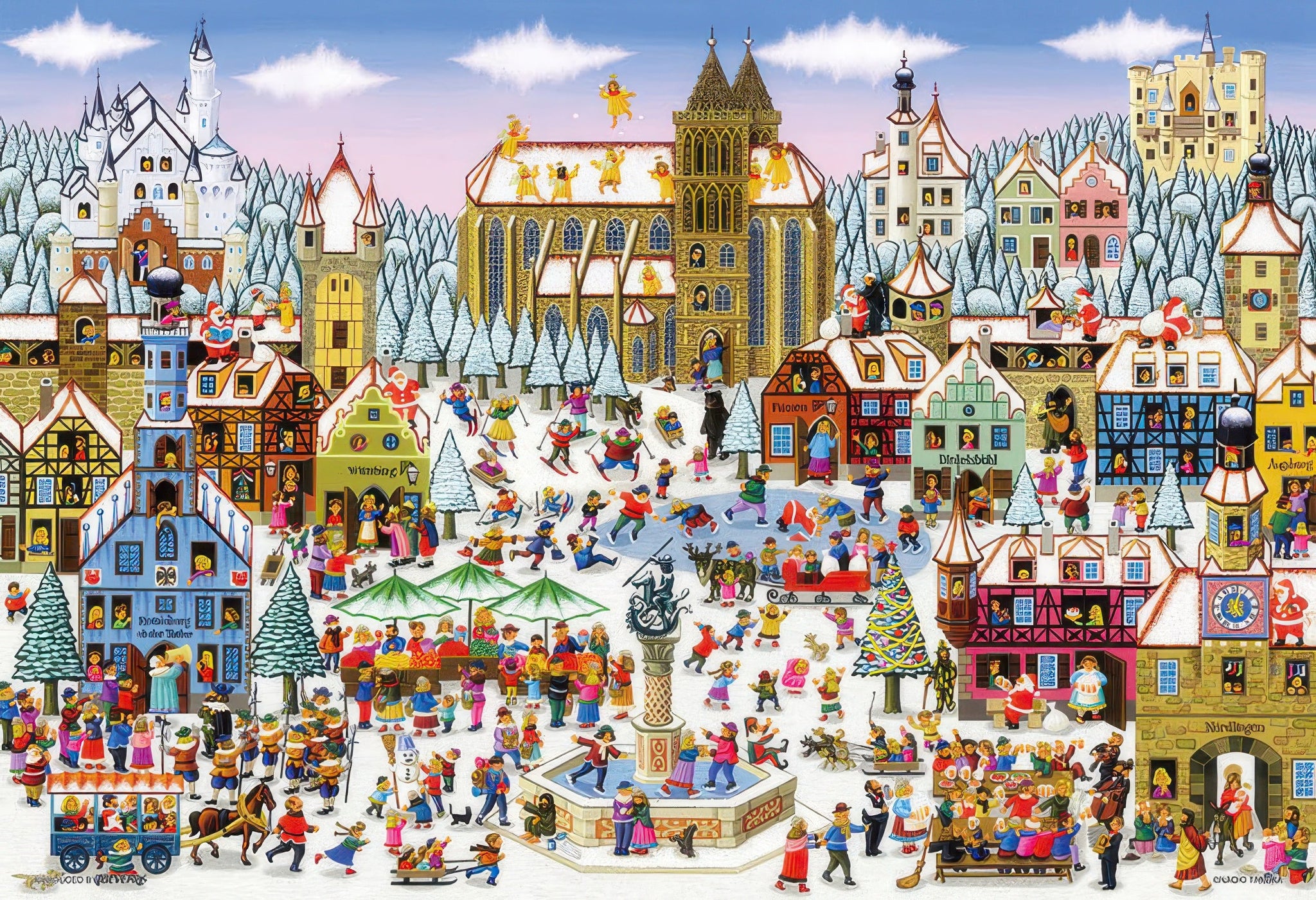 beverly-m81-628-illustration-christmas-romantic-road-1000-pieces-jigsaw-puzzle