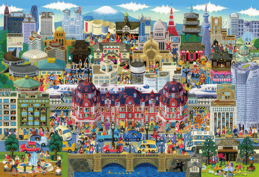 Beverly M81-636　Illustration • The Best Sights of Tokyo!　1000 Pieces Jigsaw Puzzle