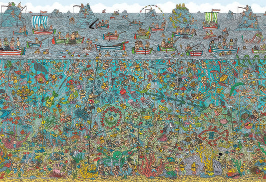 Beverly M81-731　Where's Wally • Deep Sea Diver　1000 Pieces Jigsaw Puzzle