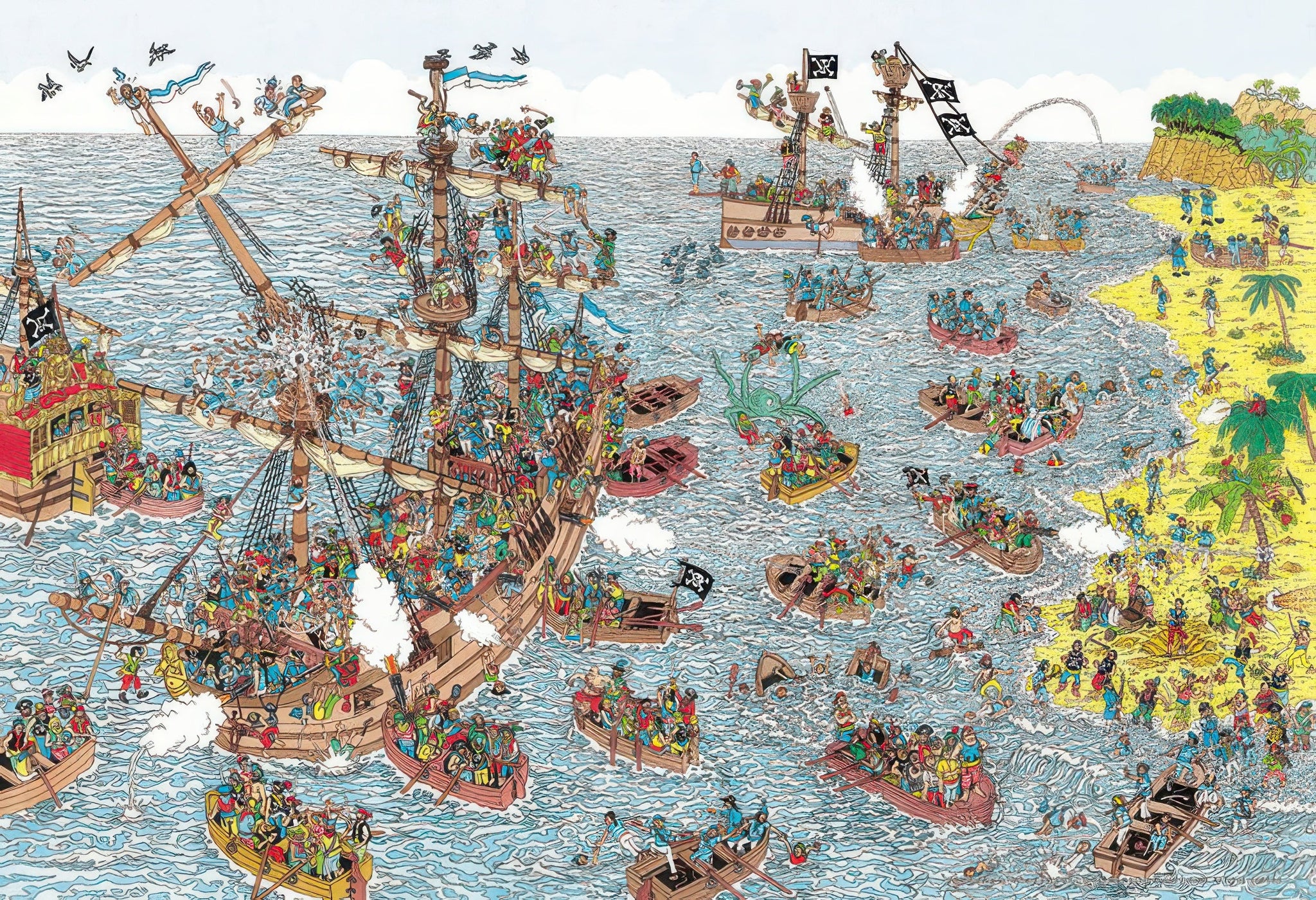 beverly-m81-735-where's-wally?-pirates-are-a-happy-business-1000-pieces-jigsaw-puzzle