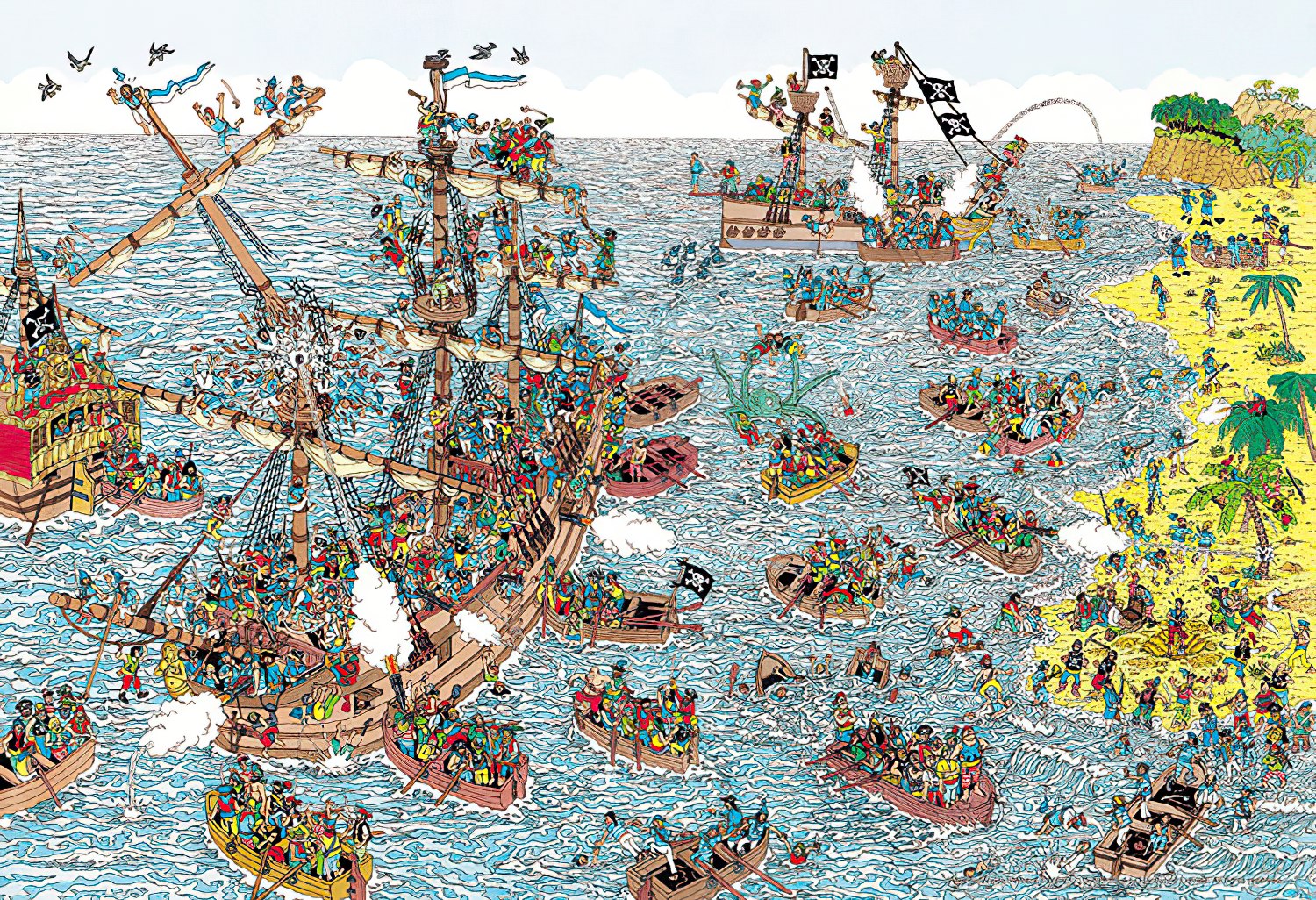 Beverly • Where's Wally? Pirating is Great Business　1000 PCS　Jigsaw Puzzle