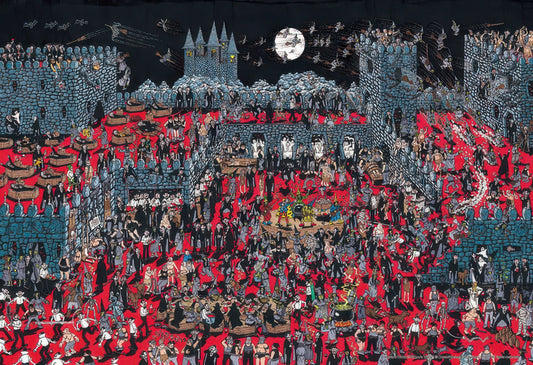 Beverly M81-736　Where's Wally • Castle of Vampires and Witches　1000 Pieces Jigsaw Puzzle