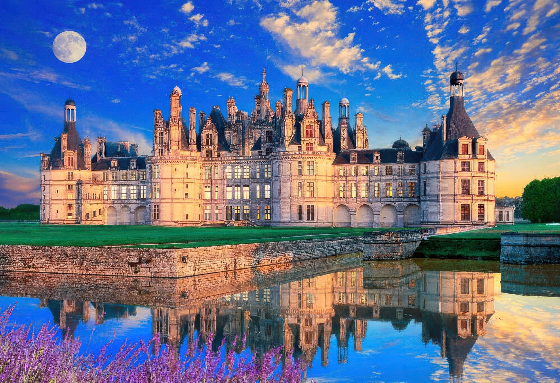 beverly-m81-851-scenery-chateau-de-chambord-1000-pieces-jigsaw-puzzle