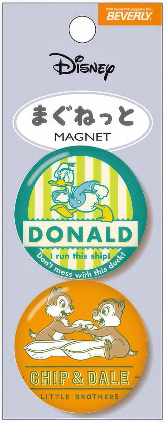 Beverly MG-002　Chip & Dale, Donald Duck • Magnet / Donald and Chip & Dale (Set of 2)　Misc Goods