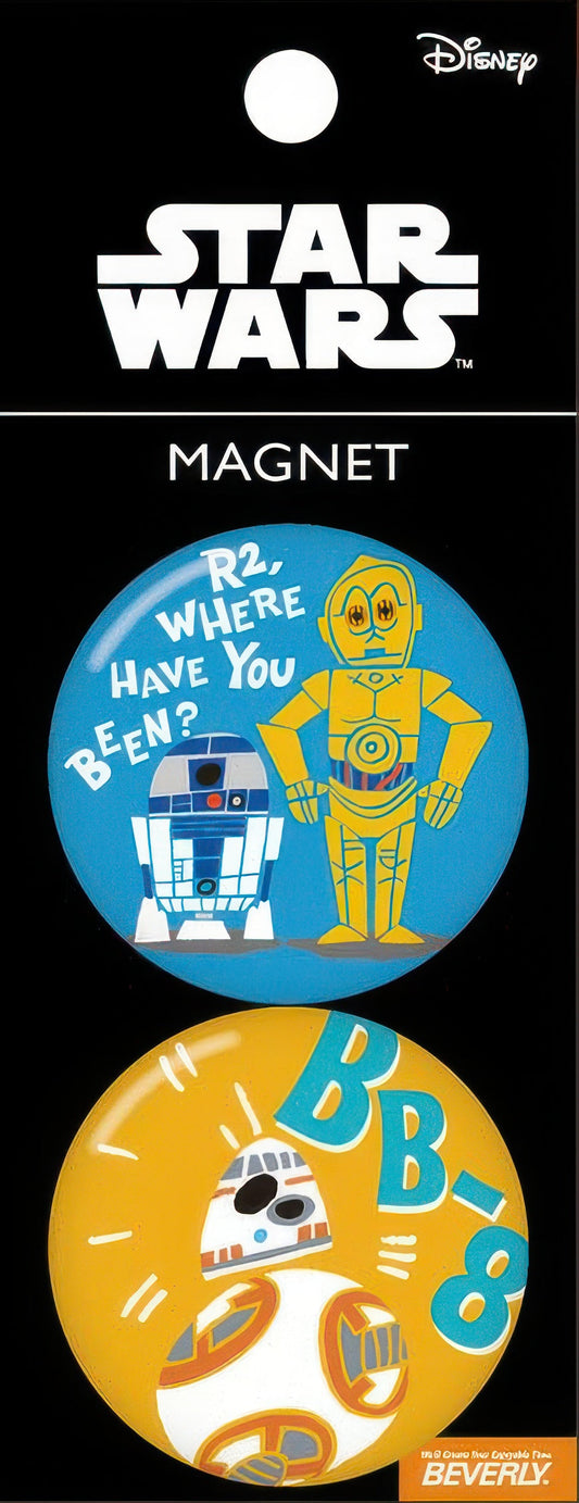 Beverly MG-013　Star Wars • Magnet / R2-D2, C-3PO & BB-8 (Set of 2)　Misc Goods