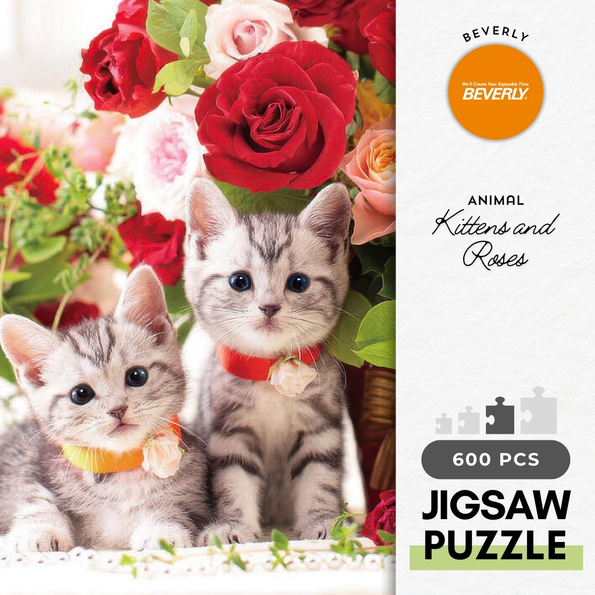 beverly-p66-115-animal-kittens-and-roses-600-pieces-jigsaw-puzzle