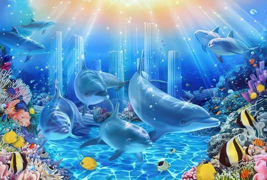 Beverly S82-501　Animal • Sacred Dolphins　2000 Pieces Jigsaw Puzzle