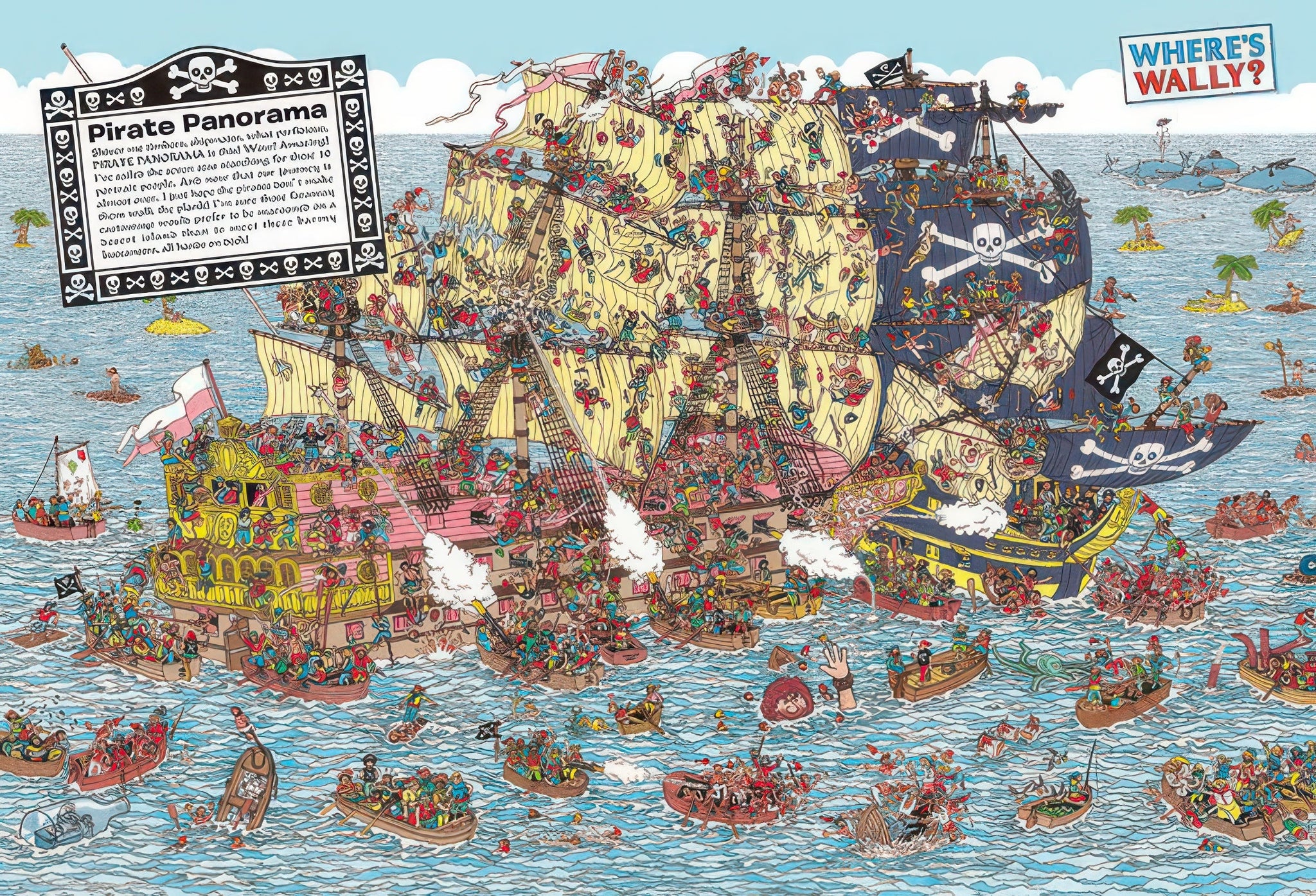 beverly-s92-506-where-s-wally-pirate-ship-panic-2000-pieces-jigsaw-puzzle