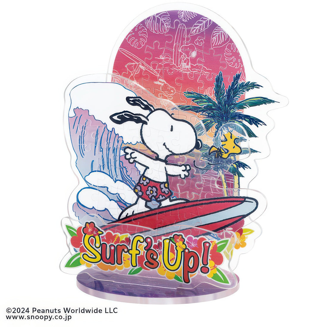 beverly-sp-010-peanuts-snoopy-surfing-82-pieces-crystal-jigsaw-puzzle