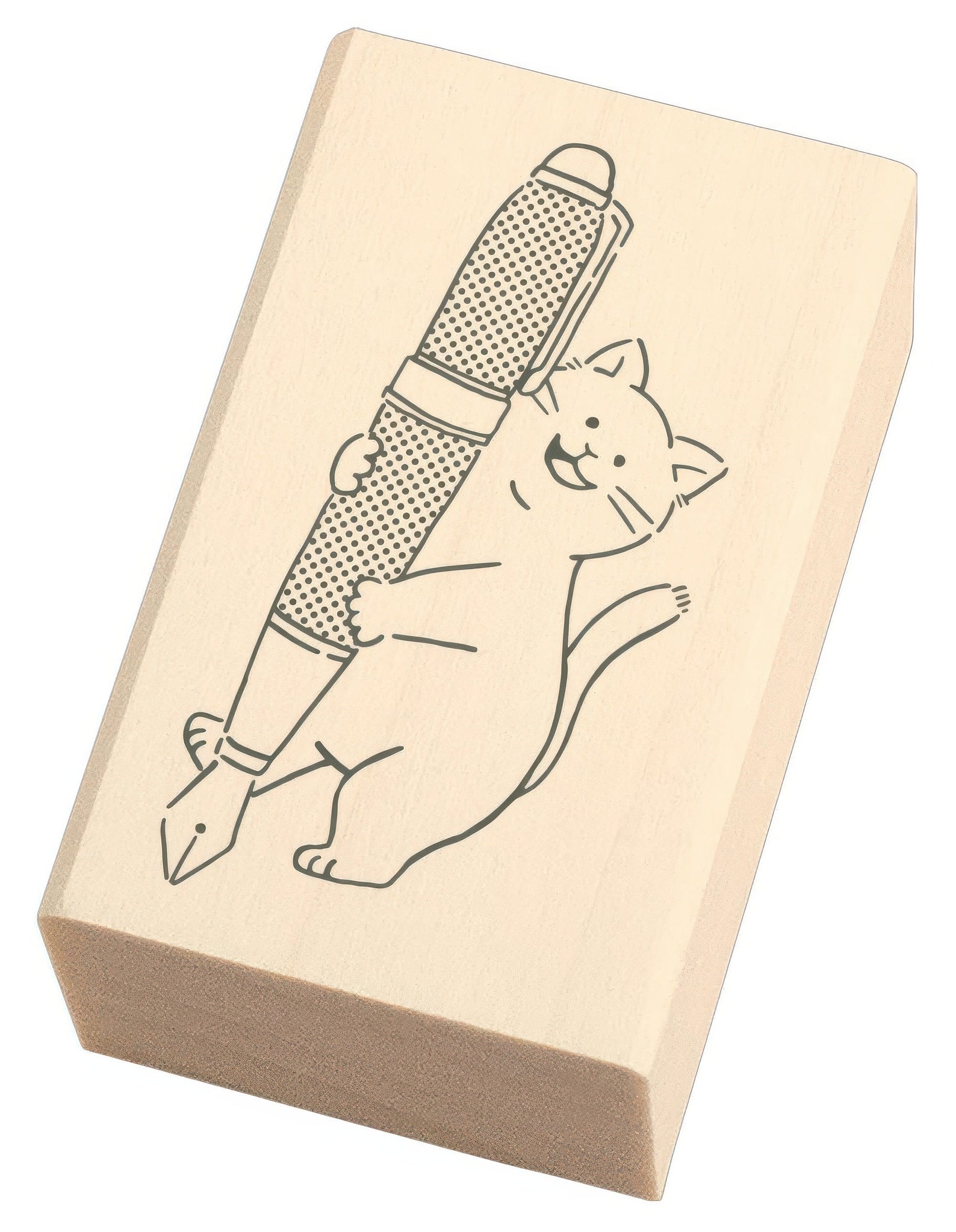 beverly-tsw-121-animal-stamp-cat-and-fountain-pen-misc-goods