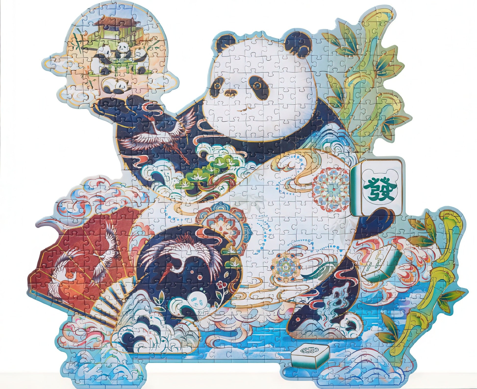 canlab-80008-character-panda-fafa-488-pieces-jigsaw-puzzle