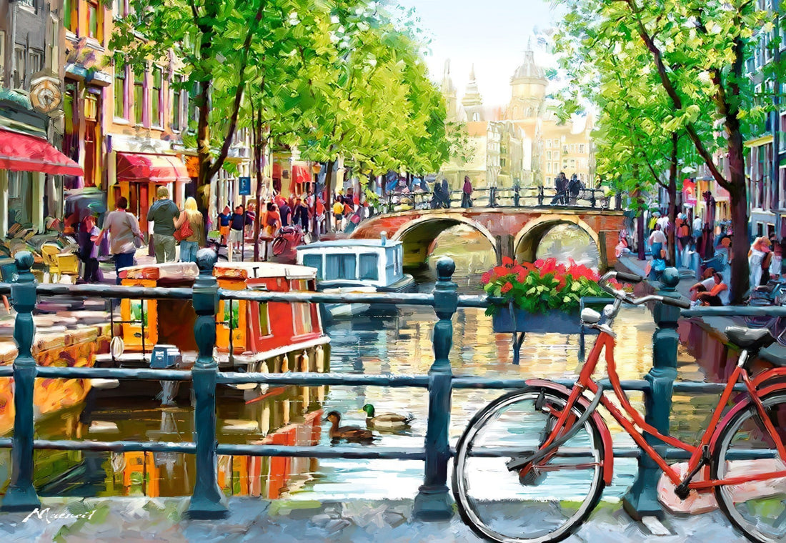 castorland-c-103133-illustration-richard-macneil-amsterdam-landscape-1000-pieces-jigsaw-puzzle